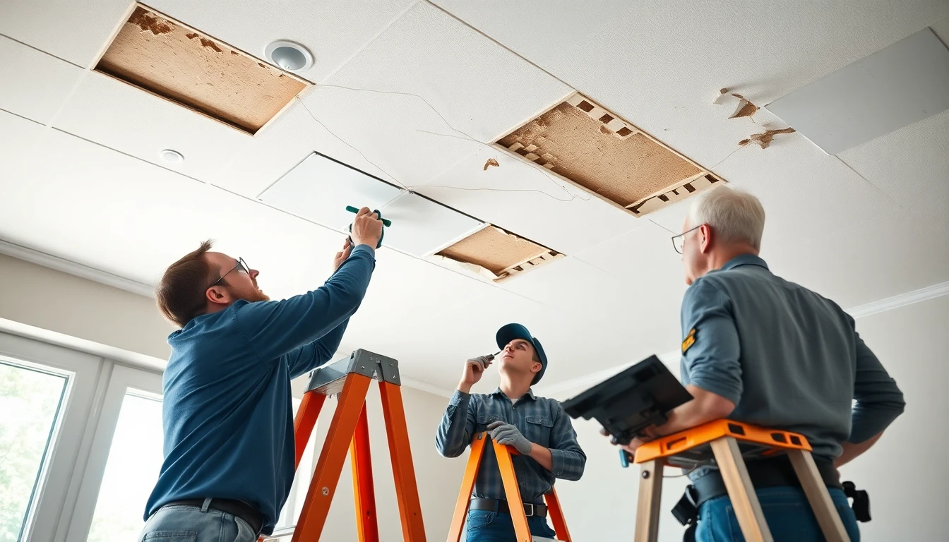 Ceiling Water Damage Repair